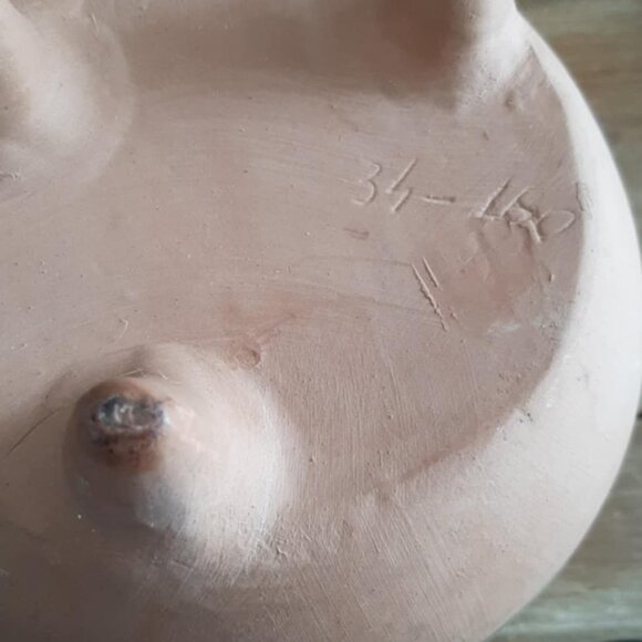 Vintage ceramic vase - numbered 34-160 - 8-1/4 x 6-1/2" - Picture 3 of 3